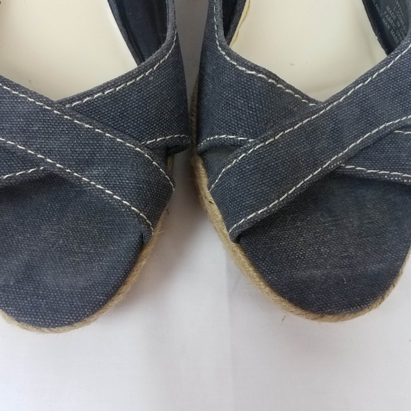 Franco Sarto Espadrille Slingback Buckle Wedge - Picture 3 of 8